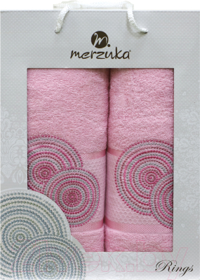Набор полотенец Merzuka 50x90/70х140 / 11040 (розовый)