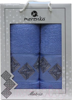 Набор полотенец Merzuka 50x90/70х140 / 11288 (голубой)