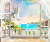 

Фотообои листовые Citydecor, Терраса 2 с защитным покрытием