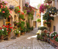 

Фотообои листовые Citydecor, Улочка 4 с защитным покрытием