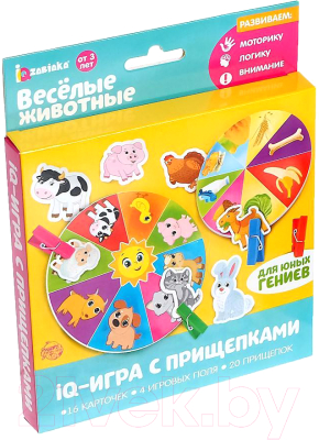 

Развивающая игра Zabiaka, Животные. IQ-игра с прищепками / 3734797