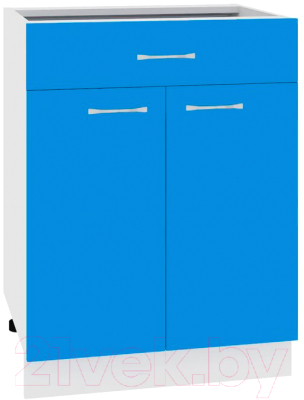 Шкаф-стол кухонный Кортекс-мебель Корнелия Мара НШ60р1ш без столешницы (синий)