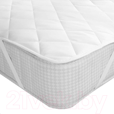 Наматрасник в кроватку Lovkis Home Caress с резинкой на 4 угла 60x120 / 0000-0 (белый)