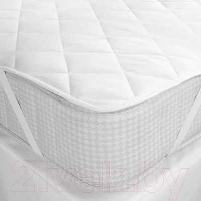 Наматрасник в кроватку Lovkis Home Caress с резинкой на 4 угла 60x120 / 0000-0 (белый)