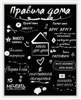 

Картина, Мотиватор Правила Дома 8Л2560