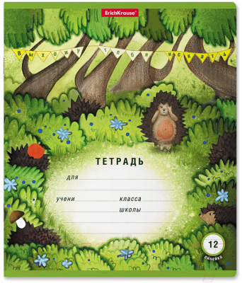Изображение товара Тетрадь Erich Krause Прятки / 51410 (12л, линейка)