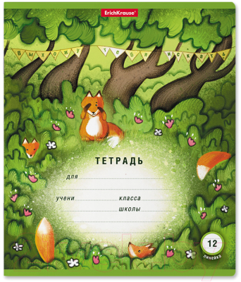Изображение товара Тетрадь Erich Krause Прятки / 51410 (12л, линейка)