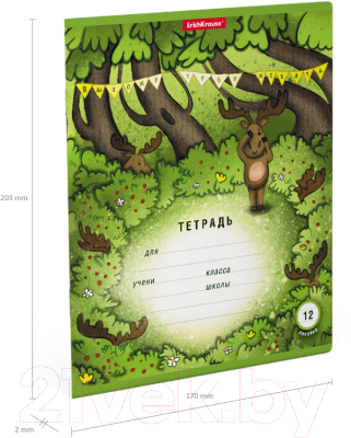 Изображение товара Тетрадь Erich Krause Прятки / 51410 (12л, линейка)