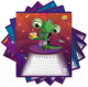 Миниатюра изображения товара Тетрадь Erich Krause Cosmic Monsters / 51420 (18л, линейка)