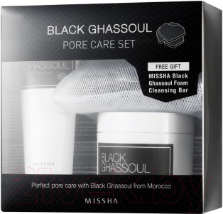 Набор косметики для лица Missha Black Ghassoul Pore Care Set