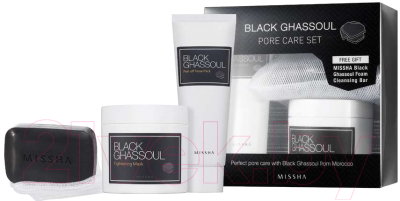 Набор косметики для лица Missha Black Ghassoul Pore Care Set