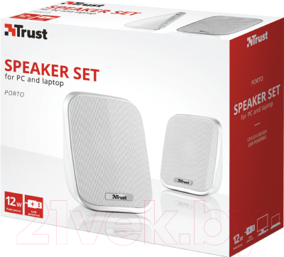 Мультимедиа акустика Trust Porto Portable 2.0 Speaker Set (19912)