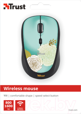 Мышь Trust vi Wireless Mouse Flower / 19521