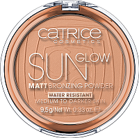 Бронзер Catrice Sun Glow Matt Bronzing Powder с эффектом загара матирующая 035 (9.5г) - 