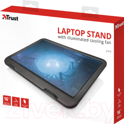 Подставка для ноутбука Trust Ziva Laptop Cooling Stand / 21962