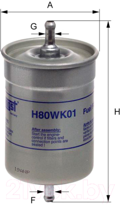 Топливный фильтр Hengst H80WK01