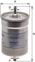 Топливный фильтр Hengst H80WK07 - 