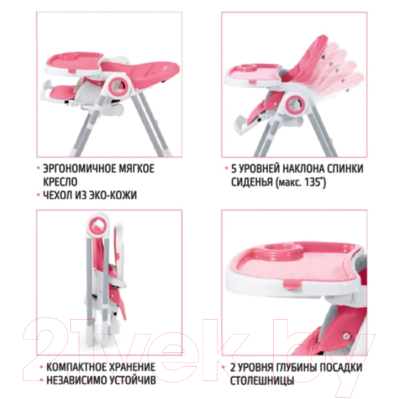 Стульчик для кормления Nuovita Grande (серый лунный)