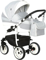 Детская универсальная коляска INDIGO 2 в 1 (In 02, светло-серый) - 