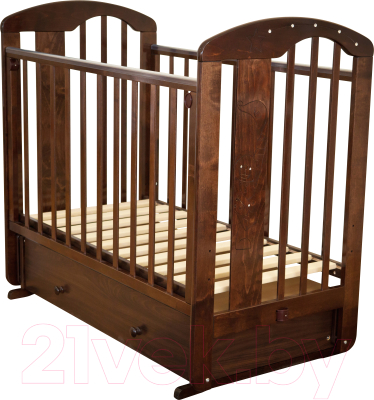 Детская кроватка Красная звезда Агата С719 (шоколад)