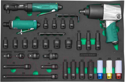 Набор пневмоинструмента Jonnesway JA-C231SV (31 предмет)