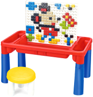 

Развивающий игровой стол Pituso, С конструктором + 1 табурет / 6890403