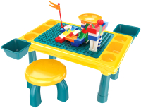 

Развивающий игровой стол Pituso, С конструктором + 1 табурет / 6731834