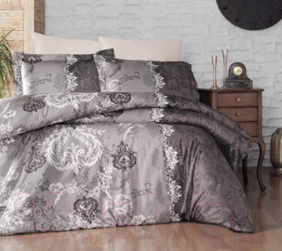 Комплект постельного белья DO&CO Lona / 10506 (коричневый)