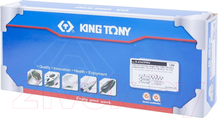 Набор головок слесарных King TONY 9-4147PRV