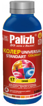 Колеровочная паста Palizh Standart №17 универсальная (140г, синий)