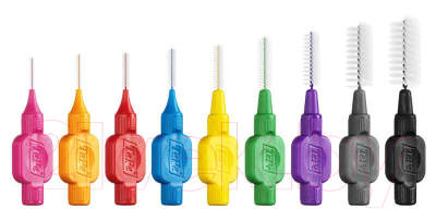 Ершики межзубные TePe Original №7 ISO 7 для чистки между зубами в мягкой упаковке (8шт)