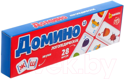 

Развивающая игра Zabiaka, Логопедическое домино. Звуки Ж, Ш / 6385371