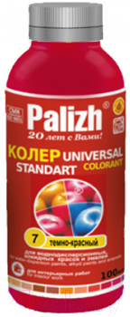 

Колеровочная паста Palizh, Красный, Standart №07 универсальная