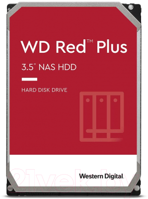 

Жесткий диск Western Digital, Red Plus 4TB (WD40EFZX)