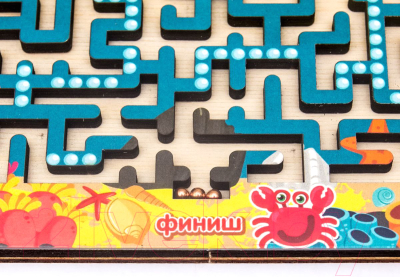 Развивающая игра WoodLand Toys Лабиринт с шариками малый / 018101