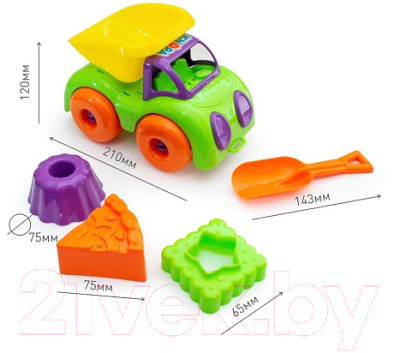 Набор игрушек для песочницы Knopa С машинкой Непоседа / 82036