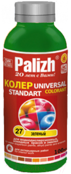 

Колеровочная паста Palizh, Зеленый, Standart №27 универсальная