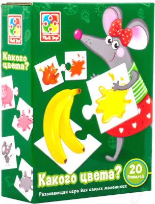 

Развивающие карточки Vladi Toys, Какого цвета / VT1804-07
