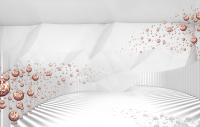 

Фотообои листовые Citydecor, Шары 3D с защитным покрытием