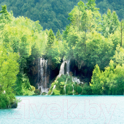 Фотообои листовые Citydecor Тропический водопад с защитным покрытием (400x254)