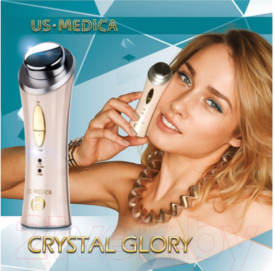 Аппарат для чистки лица US Medica Crystal Glory AF (розовый)