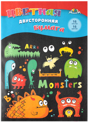 

Набор цветной бумаги Апплика, Веселые монстры / С4443-05
