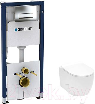 

Унитаз подвесной с инсталляцией Aquanet, Cetus-W 211908 + 458.128.21.1