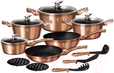 

Набор кухонной посуды Berlinger Haus, Metallic Line Rose Gold Edition / BH-1224N
