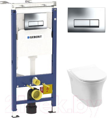 

Унитаз подвесной с инсталляцией Aquanet, Roll-W 210766 + 458.125.21.1