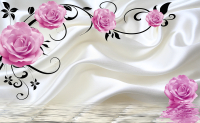 

Фотообои листовые Citydecor, Цветочный декор 5 3D с защитным покрытием