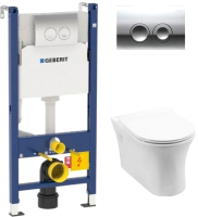 

Унитаз подвесной с инсталляцией Aquanet, Roll-W 210766 + 458.124.21.1