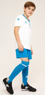 Футбольная форма Kelme Short Sleeve Football Set Kids / 3893047-113 (160, белый)