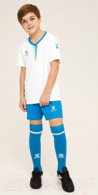 Футбольная форма Kelme Short Sleeve Football Set Kids / 3893047-113 (160, белый)