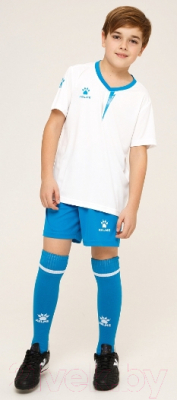 Футбольная форма Kelme Short Sleeve Football Set Kids / 3893047-113 (160, белый)